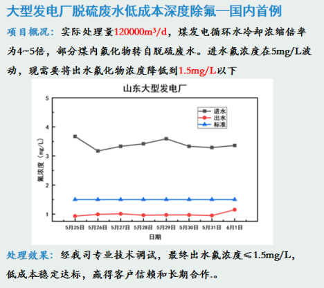 电厂脱硫化废水除氟案例2